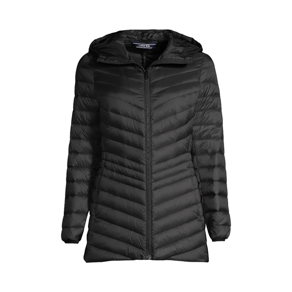 Lands' End Jackets \u0026 Coats | Lands' End Ultralight Packable Down Jacket St | Color: Black | Size: S | Hirachel's Closet